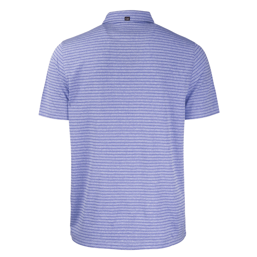  FC Cincinnati Cutter & Buck Forge Eco Heather Stripe Stretch Recycled Polo - Heather Blue